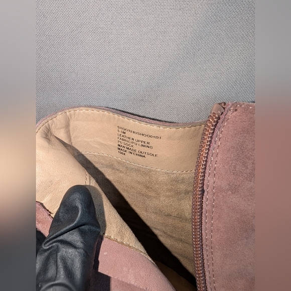 Steven Steve Madden Shooter Pink Suede Leather Ankle Boots Sz 5.5W - Picture 9 of 13